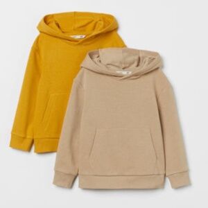 H&M - ONE (1) Beige Kid's Hoodie - Size 5T/6 (4-6Y)
